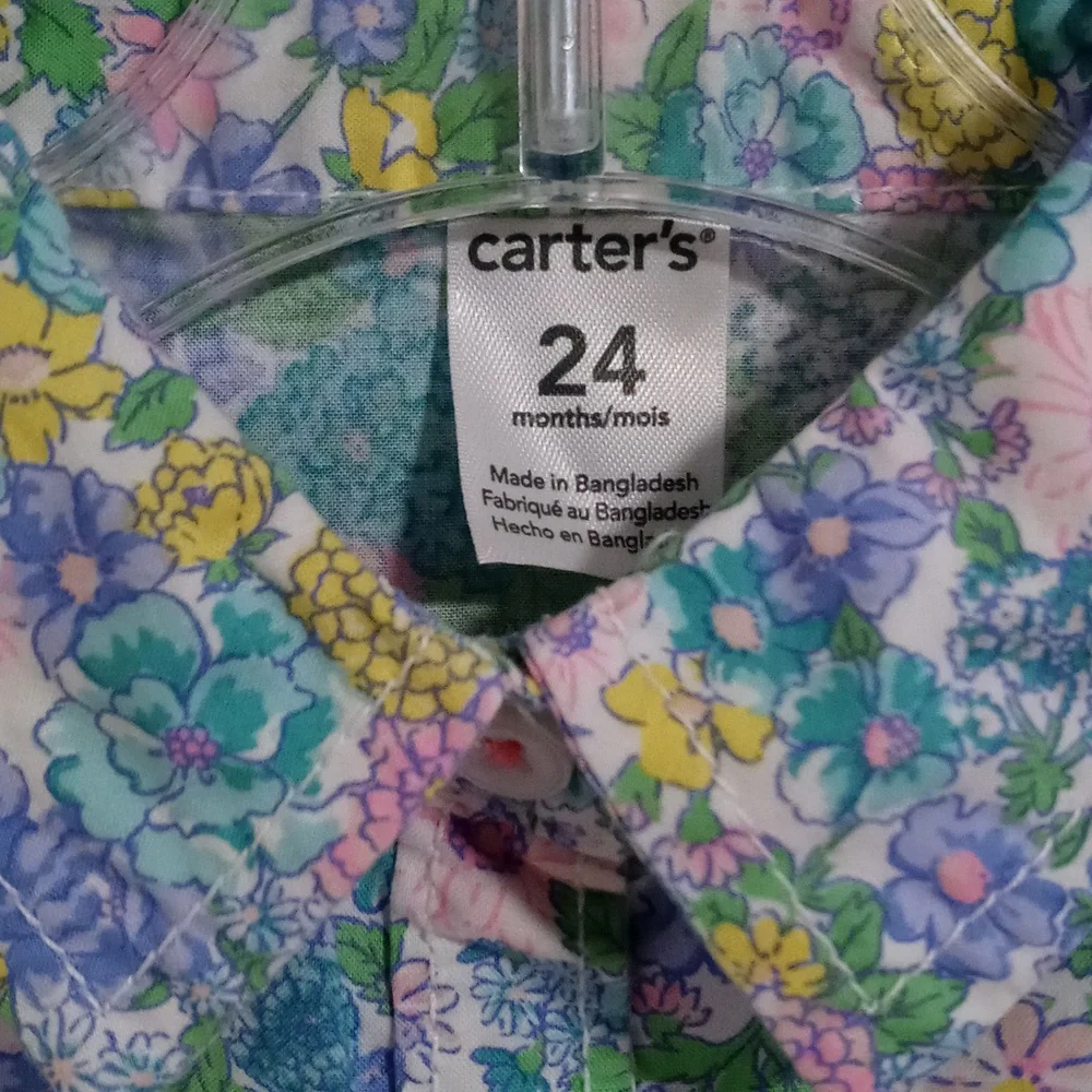 💐Carter's💐 - Multicolor Floral Poplin Button Down Top